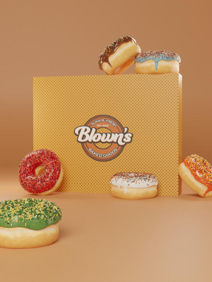 A box with donuts