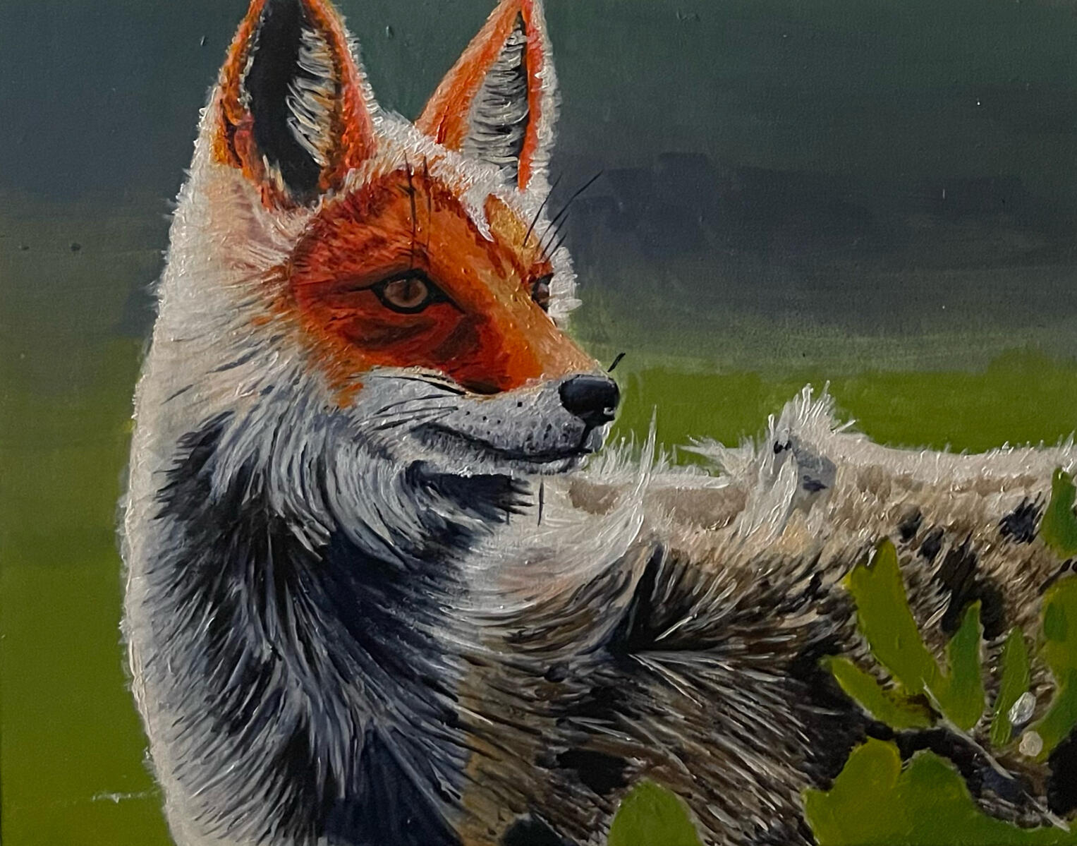 Painting of a fox.